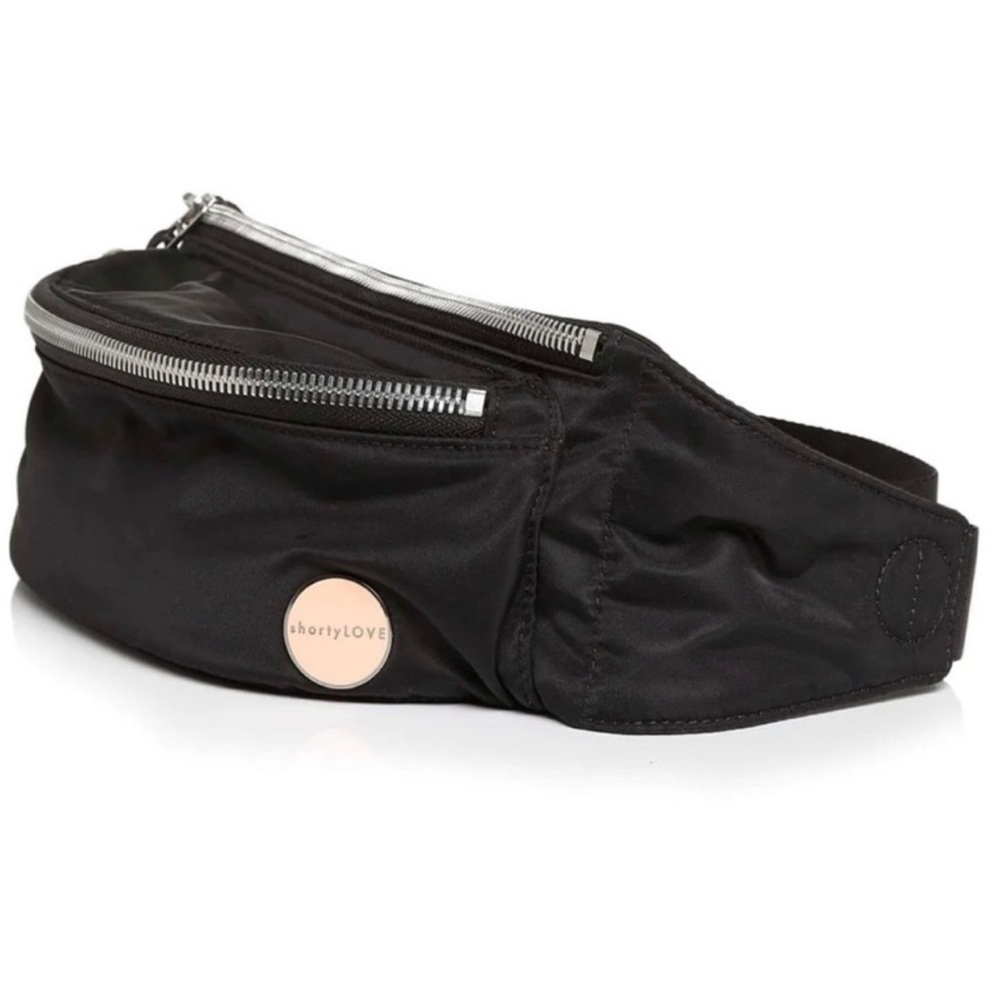 shortlyLOVE Black Nylon Belt Bag